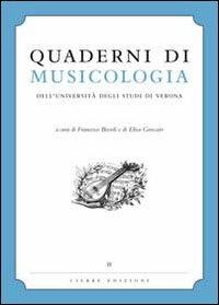 Quaderni di Musicologia dell'università degli studi di Verona - copertina