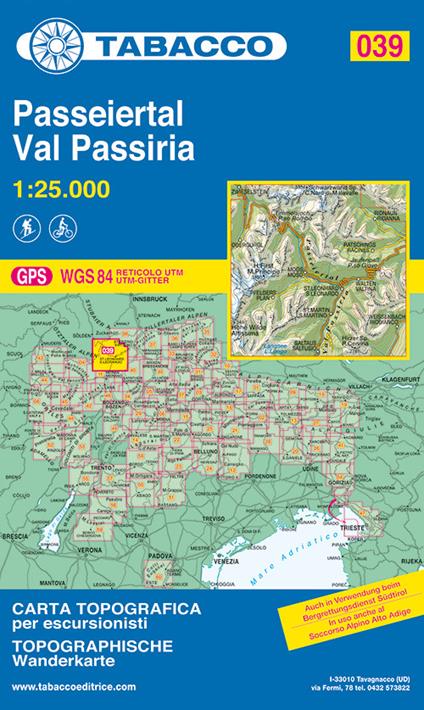 Val Passiria 1:25.000 - copertina
