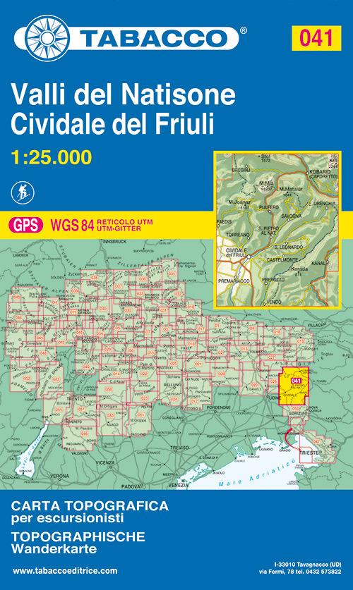 Valli del Natisone. Cividale del Friuli 1:25.000 - copertina