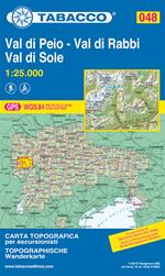 Valli del Peio e Rabbi, val di Sole 1:25.000