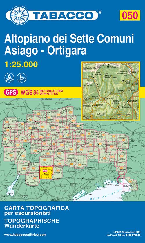 Altopiano dei Sette Comuni. Asiago 1:25.000 - copertina