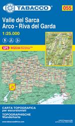 Valle del Sacra. Arco. Riva del Garda 1:25.000