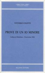 Prove di un io minore. Lettura di Sbarbaro. Pianissimo (1914)