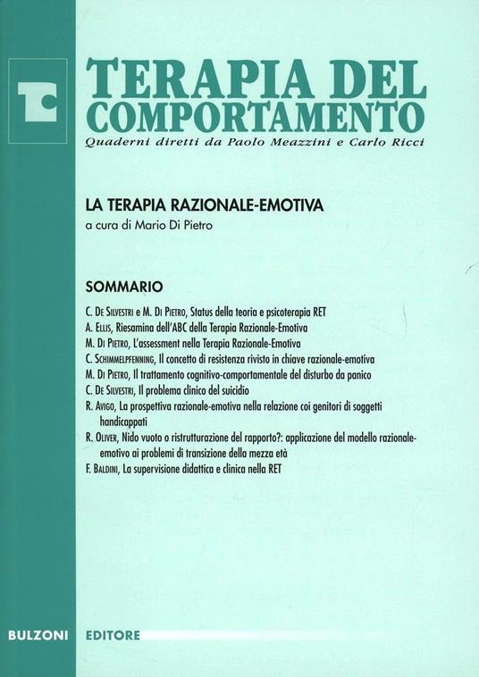 La terapia razionale-emotiva - copertina