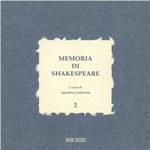 Memoria di Shakespeare. Vol. 2