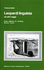 Leopardi linguista ed altri saggi