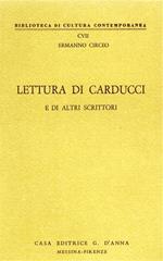 Lettura di Carducci e di altri scrittori