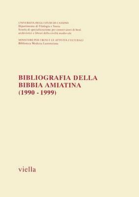 Bibliografia della Bibbia amiatina (1990-1999) - copertina