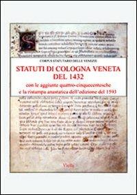 Statuti di Cologna Veneta del 1432 - copertina