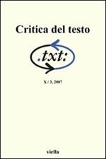 Critica del testo. Vol. 10\3