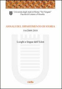 Annali del dipartimento di storia (2009-2010) voll. 5-6 - copertina