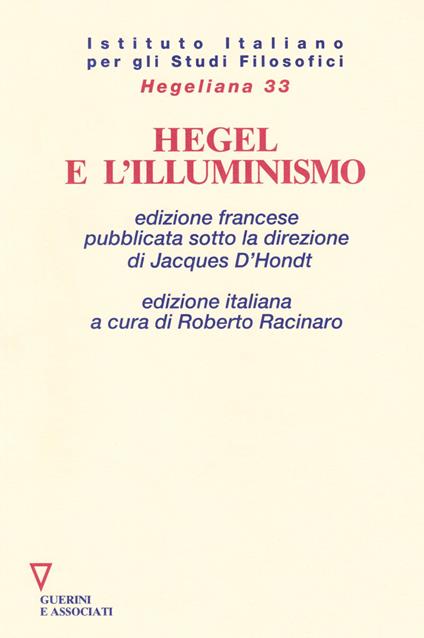 Hegel e l'illuminismo - copertina
