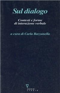 Sul dialogo. Contesti e forme di interazione verbale - copertina