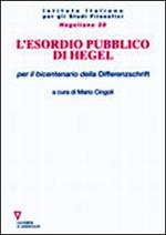 L'esordio pubblico di Hegel per il bicentenario della Differenzschrift
