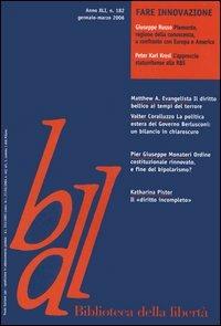 Biblioteca della libertà. Vol. 182 - copertina