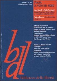 Biblioteca della libertà. Vol. 185: Italia, il voto del nord - copertina