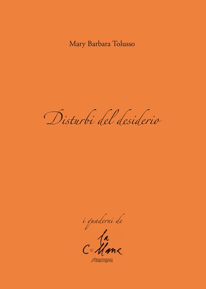 Disturbi del desiderio - Mary Barbara Tolusso - copertina