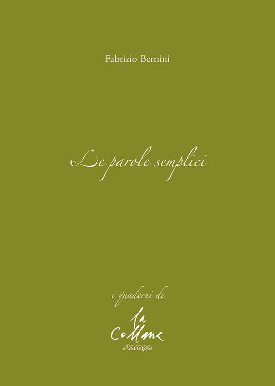 Le parole semplici - Fabrizio Bernini - copertina