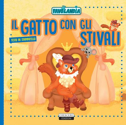 Il gatto con gli stivali. Ediz. in stampatello - copertina