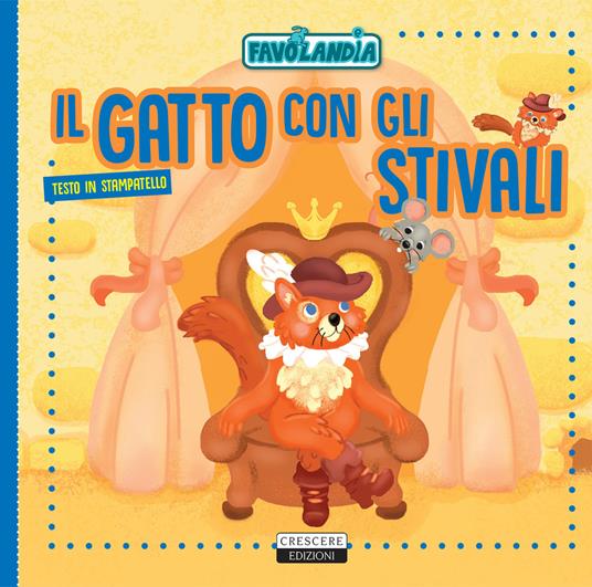Il gatto con gli stivali. Ediz. in stampatello - copertina