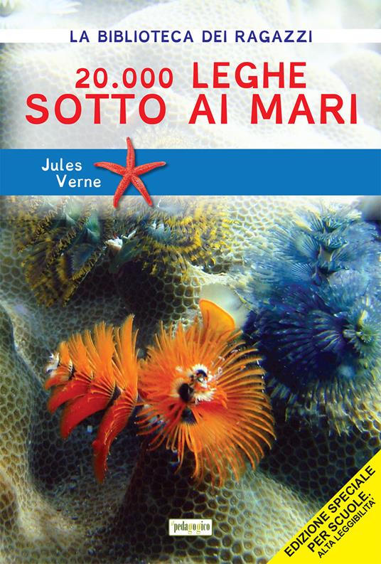 20.000 leghe sotto i mari. Ediz. ad alta leggibilità - Jules Verne - copertina