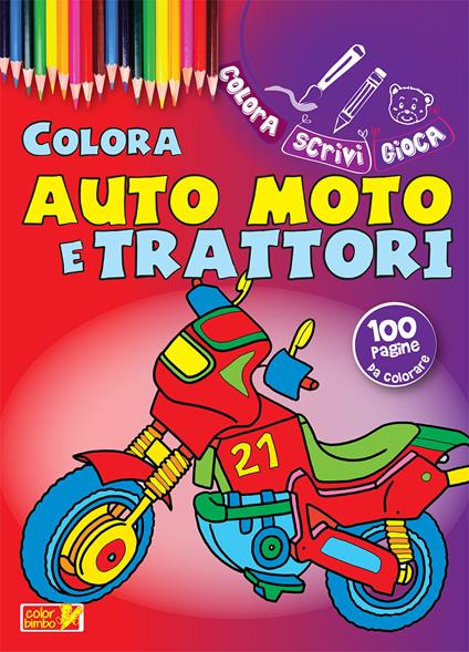 Colora auto, moto e trattori - copertina