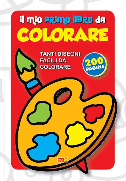 Il mio primo libro da colorare. Rosso. Ediz. a colori - copertina