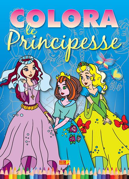 Colora le principesse - copertina