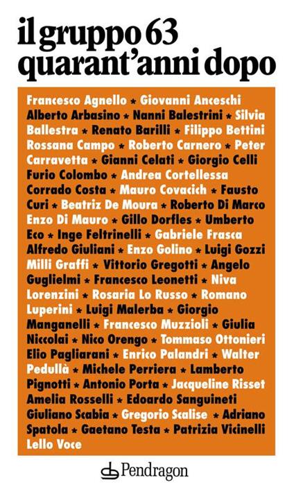 Il Gruppo 63: quarant'anni dopo - copertina