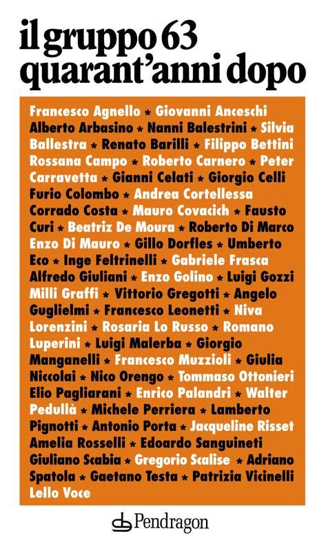 Il Gruppo 63: quarant'anni dopo - copertina