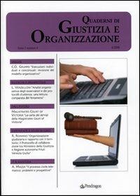 Quaderni di giustizia e organizzazione (2008). Vol. 4 - copertina