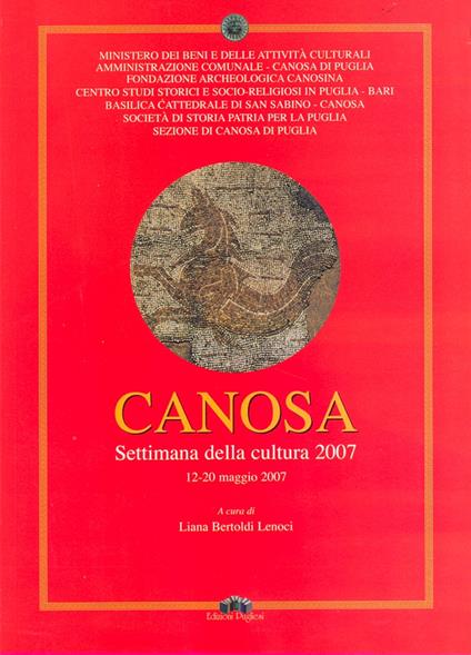Canosa. Settimana della cultura (12-20 maggio 2007) - copertina