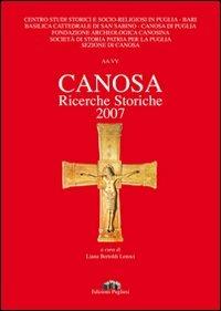 Canosa. Ricerche storiche 2007 - copertina