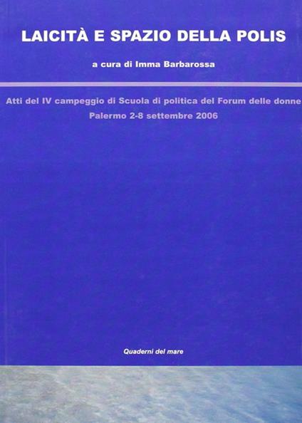 Laicità e spazio della polis - copertina