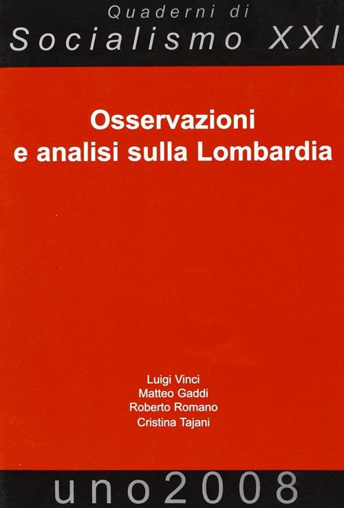 Osservazioni e analisi sulla Lombardia - copertina