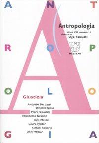 Antropologia (2008). Vol. 11: Giustizia. - copertina