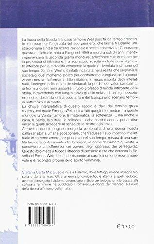 Il metaxy. La filosofia di Simone Weil. Un approccio al femminile - Stefania Carta Macaluso - 2