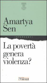 La povertà genera violenza? - Amartya K. Sen - copertina