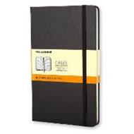 Taccuino classico copertina rigida nera a righe, Paper, Classic, Ruled, Large 13x21, Hard, Polypropylene, Black