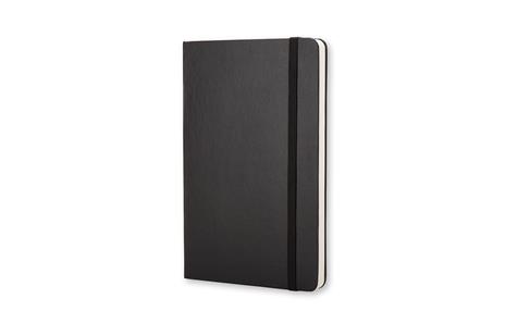 Taccuino Moleskine large a pagine bianche copertina rigida nero. Black - 2