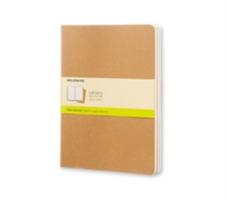 Quaderno Cahier Journal Moleskine XL a pagine bianche beige. Kraft Brown. Set da 3