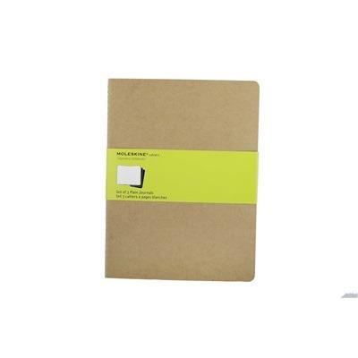 Quaderno Cahier Journal Moleskine XL a pagine bianche beige. Kraft Brown. Set da 3 - 3