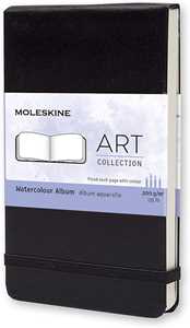 Image of Album per acquerelli Art Watercolor Album Moleskine pocket copertina rigida nero. nero042