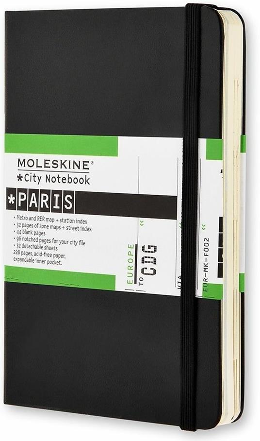 Taccuino City Notebook Moleskine Paris