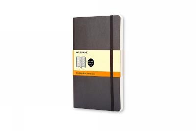 Taccuino Moleskine pocket a righe copertina morbida nero. Black