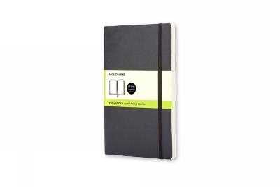 Image of Taccuino Moleskine pocket a pagine bianche copertina morbida nero. Black