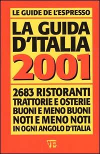 La guida d'Italia 2001 - Edoardo Raspelli - copertina