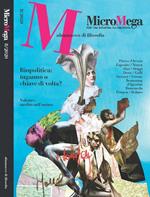 Micromega (2020). Vol. 8: Almanacco di filosofia. Biopolitica: inganno o chiave di volta?