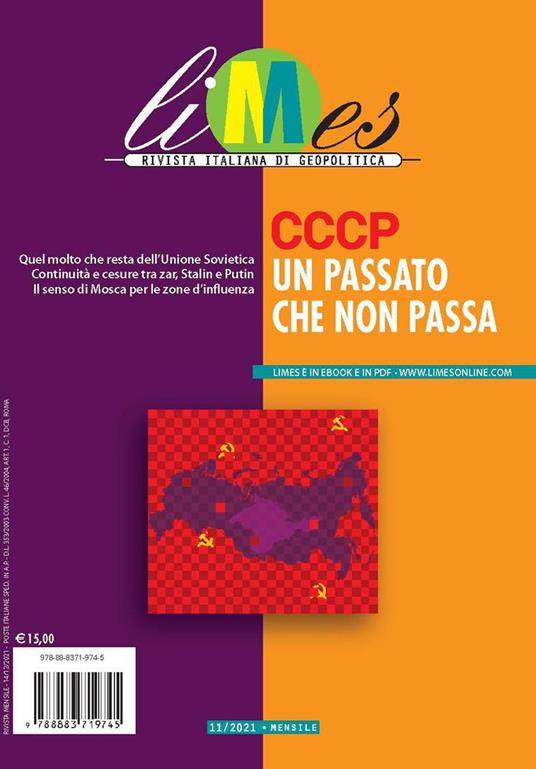 Limes. Rivista italiana di geopolitica (2021). Vol. 11 CCCP un passato