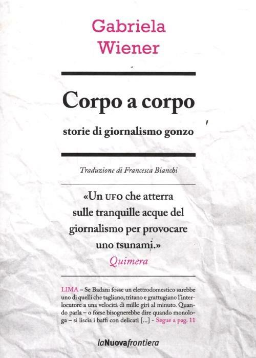 Corpo a corpo - Gabriela Wiener - copertina